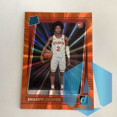 2021-22 Panini Donruss Sharife Cooper #208 RC Rookie Orange Laser